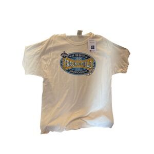 NCAA DIII Outdoor Track & Field Championships 2025 White Graphic T-Shirt New